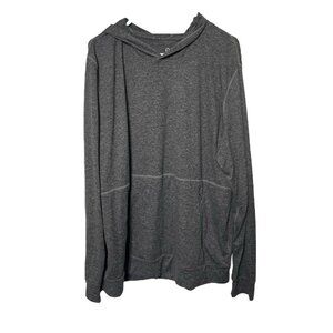 Quince Hoodie Mens XL Flowknit Performance Zippered Kangaroo Pocket Gray
